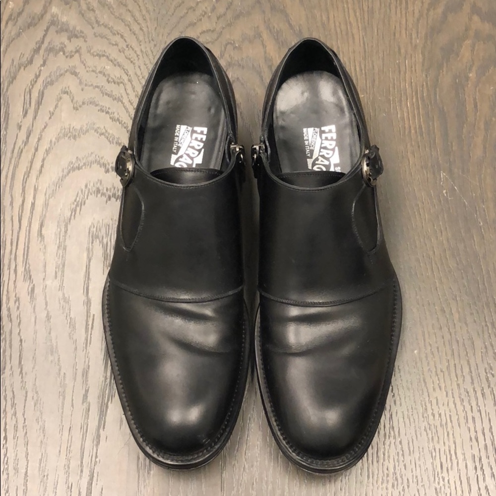 Ferragamo monk-strap shoes